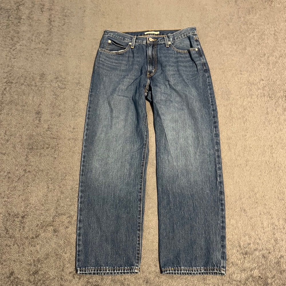 Levis 94 Baggy Jeans Womens 31x29 Medium Wash Blue High Rise Wide Leg Denim